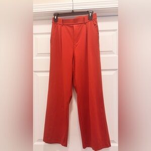 HALARA Flex Day Stretch High Waisted Pocket Straight Leg Work Pants CINNABAR